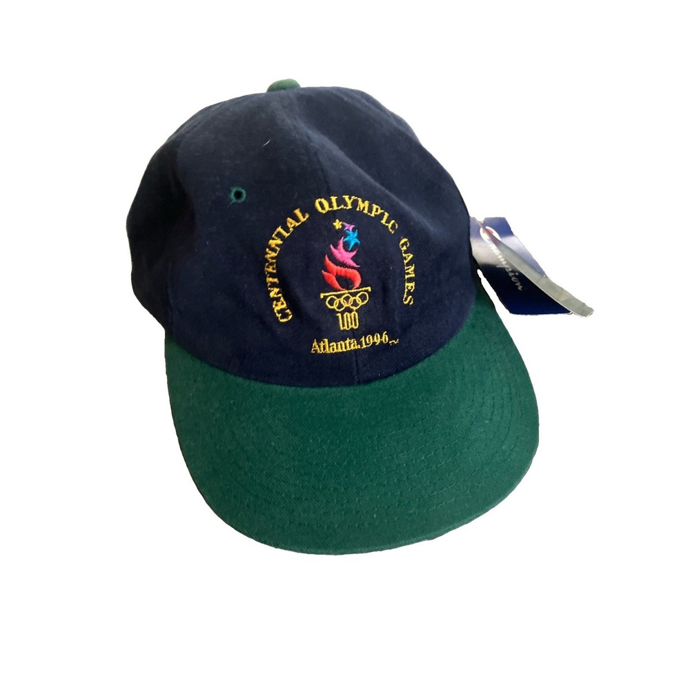 Vintage Champion 1996 Atlanta Olympics Snapback Hat logo 90s Olympic Games NWT